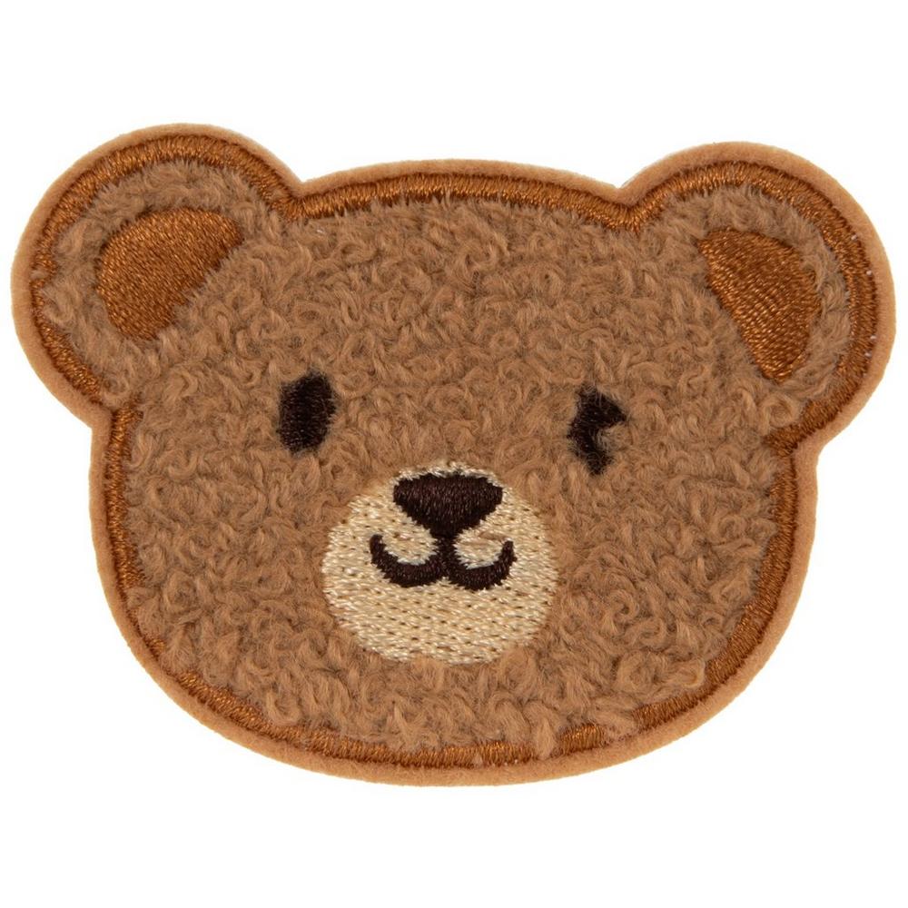 Bear Chenille Iron-On & Sticker Patch
