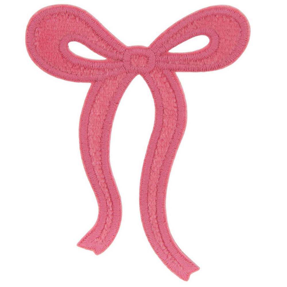Pink Bow Iron-On & Sticker Patch