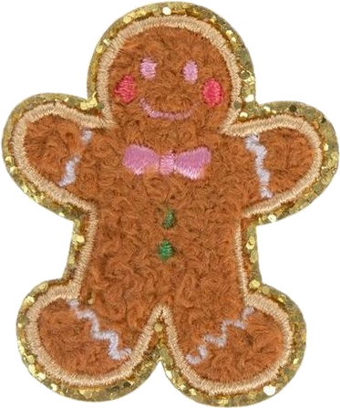 Gingerbread Iron-On Patch