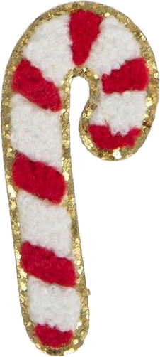 Candy Cane Iron-On Patch