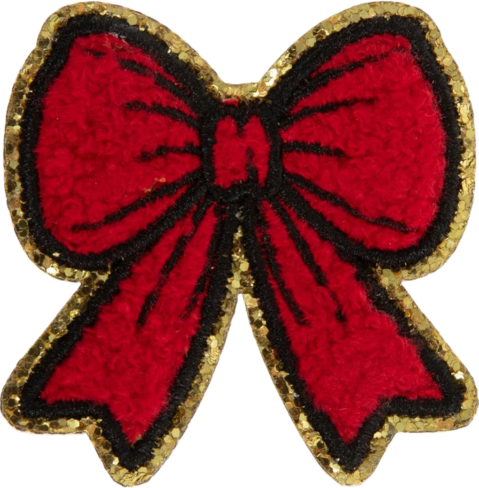 Red Bow Iron-On Patch